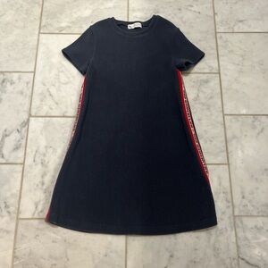 Zara Navy and Red Casual Kids Dress. Size 11/12